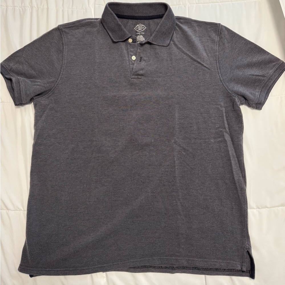 Men's Gray Polo Shirt Size Large